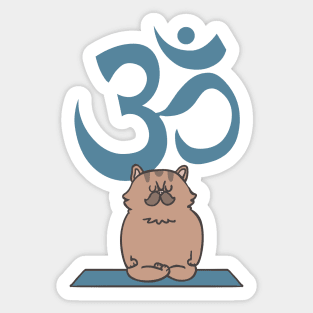 Om Cat Cat Sticker